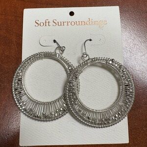 Soft Surroundings Dreamcatcher Hoop Earrings